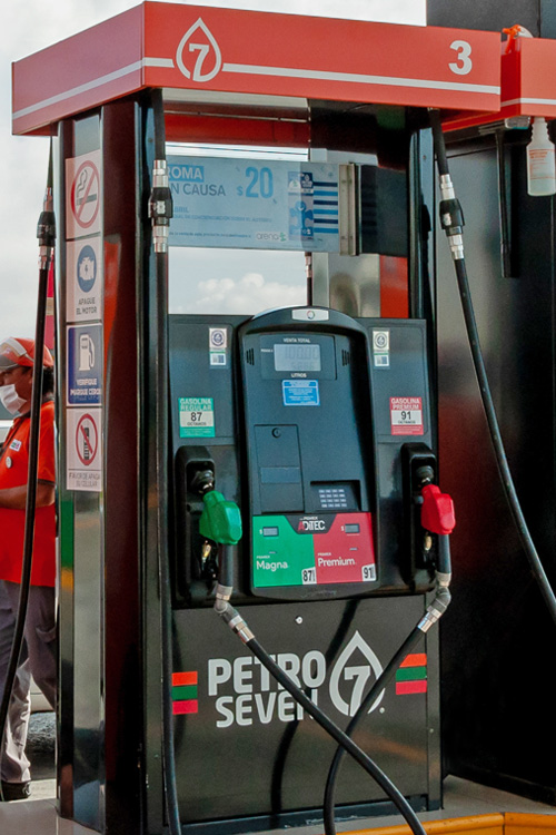 Dispensario de Gasolina con Imagen Petroseven